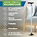 HONEYBULL Walking Cane for Men & Women Foldable, Adjustable, Heavy Duty, Free Standing, All Terrain, Collapsible Walking Sticks for Seniors & Adults (Silver)