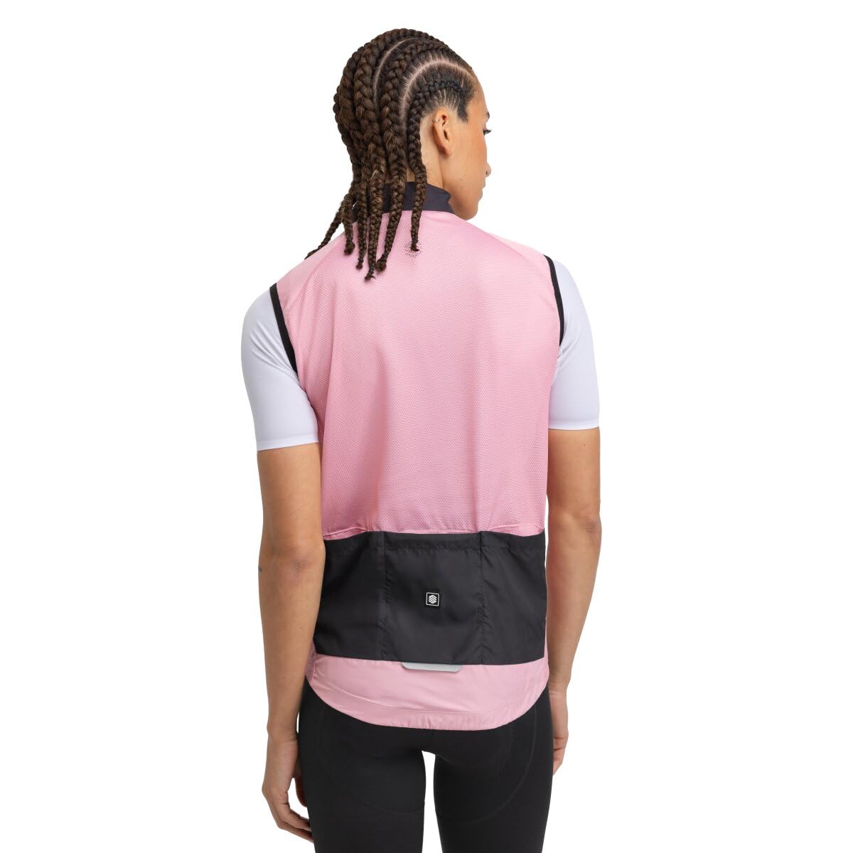 SIROKO - Chaleco Cortavientos de Ciclismo para Mujer V1-W Berthel - XL - Rosa