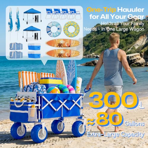 VELUVIA Beach Wagon Balloon Wheels