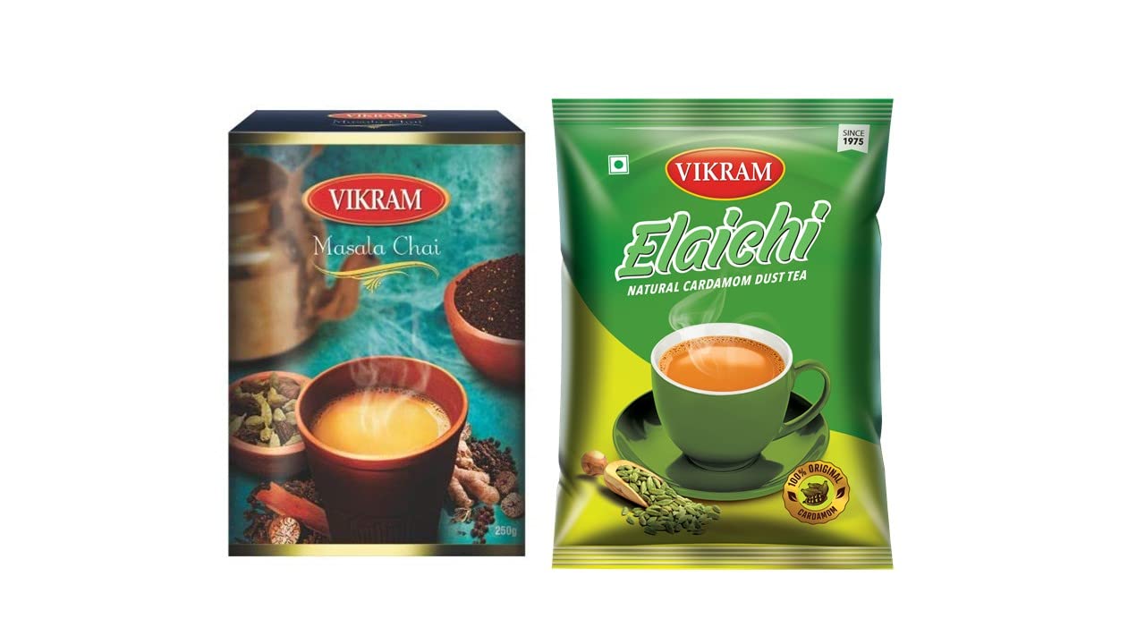 VIKRAM Tea Combo | Elaichi Tea, & Masala Chai Assam, Powder, (Pack Of 2) 500 Gm (B0874TBY1B) Amazon Price History, Amazon Price Tracker