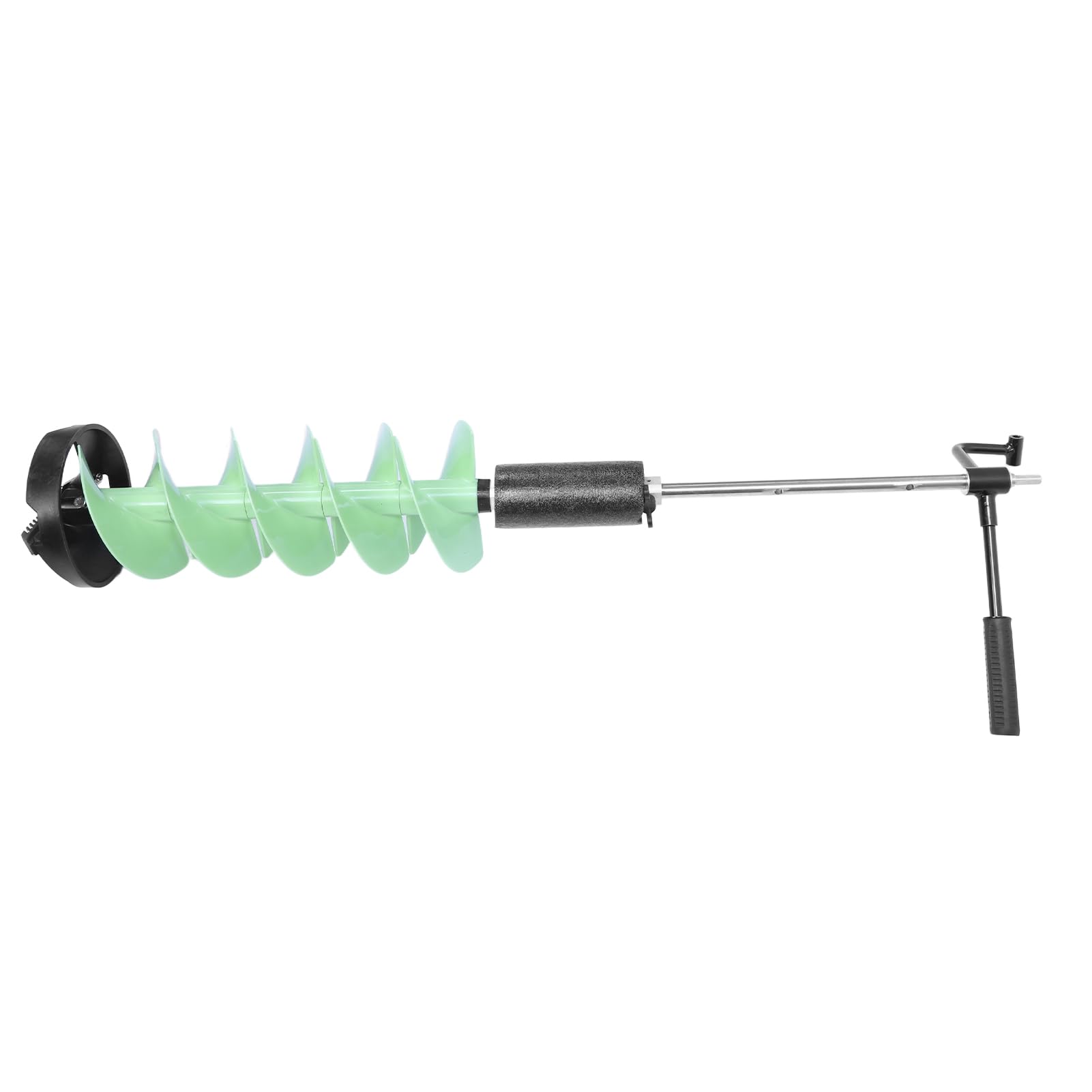 Aramox Świder Podlodowy Nylonowy świder do Połowów Pod Lodem 8 Cali X 28 Cali ze Stalowym Ostrzem i Adapterem Wiertła 70 Cm do łowienia Pod Lodem na Grubym Lodzie dla Wędkarzy