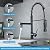 AIMADI Oil Rubbed Bronze Kitchen Faucet with Pull Down Sprayer,Commercial Single Handle Single Hole Stainless Steel Kitchen Sink Faucet for Farmhouse Camper Laundry Rv Bar