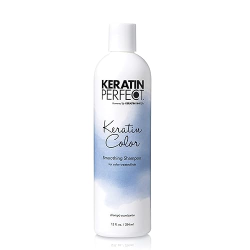 Keratin Perfect Champú alisador de color producto de tinte de calidad de salón que es seguro para el cabello teñido los mejores extractos nutritivos