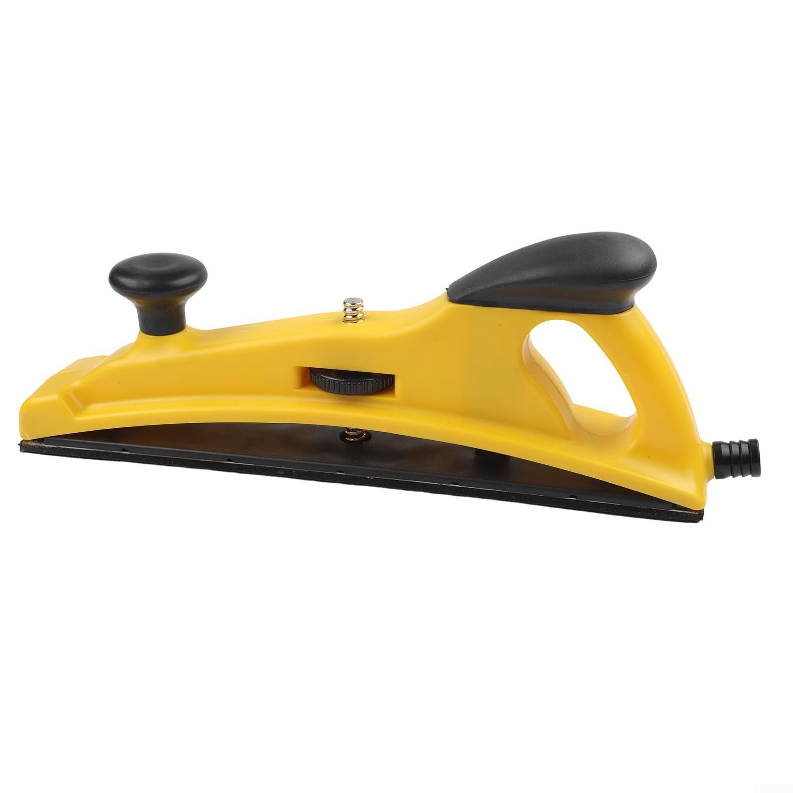 Bloque de lijado manual ajustable con extracción de polvo, placa ergonómica de molienda en seco, para restauración de pintura automotriz, amarillo (400 mm)