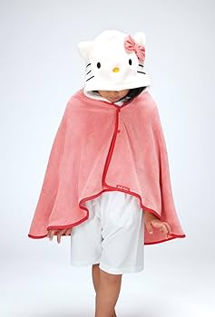 【 日本限定販売 】キティちゃん　ポンチョタオル　130cm 2001年 日本限定販売 】キティちゃん ポンチョタオル 130cm 2001年