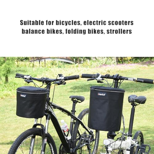 Fahrradkorb Vorne Rollerkorb E Scooter Korb Vorne, Rollerkorb Fahrrad Abnehmbare Lenkerkorb Tasche Mit Reflektierendem Gurt Für Scooter Balance Bikes