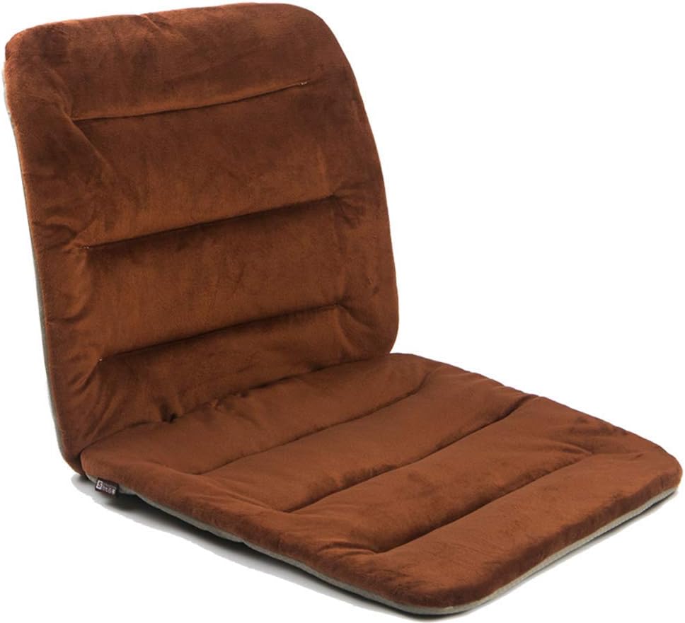 Algodón Cojín Coxis Ortopédico Color Sólido,suave Mecedora Cojines Para Silla,espesar Estera De La Silla Antideslizante Almohadilla Del Asiento Respirable Silla Asiento-brown 50x110cm(20x43inch)