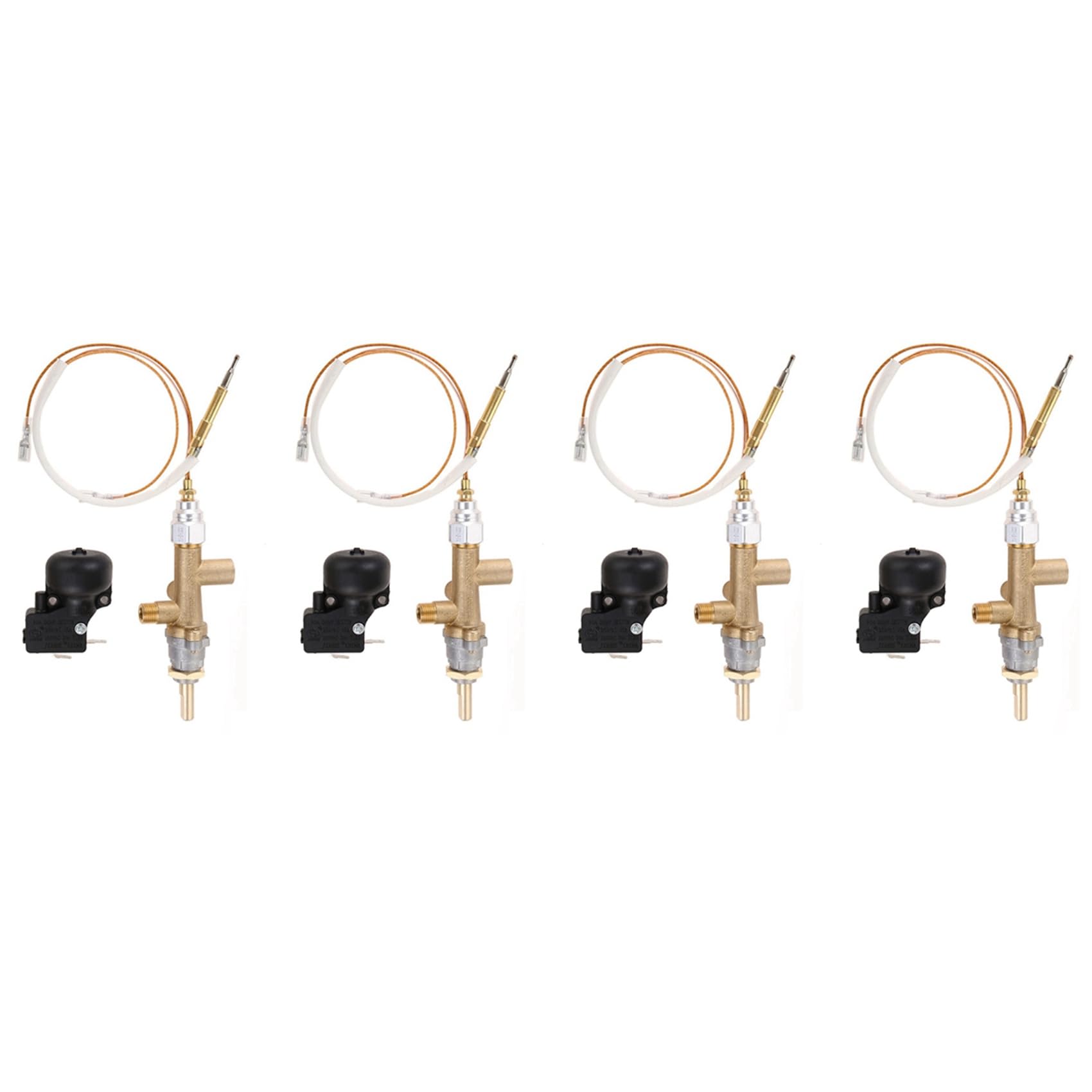 Ctrlzs Women's 3X Gas Patio Heater Control Valve Thermocouple Sensor Dump Switch Knob Propane Lpg Fire Pit Safety Pilot Port Set