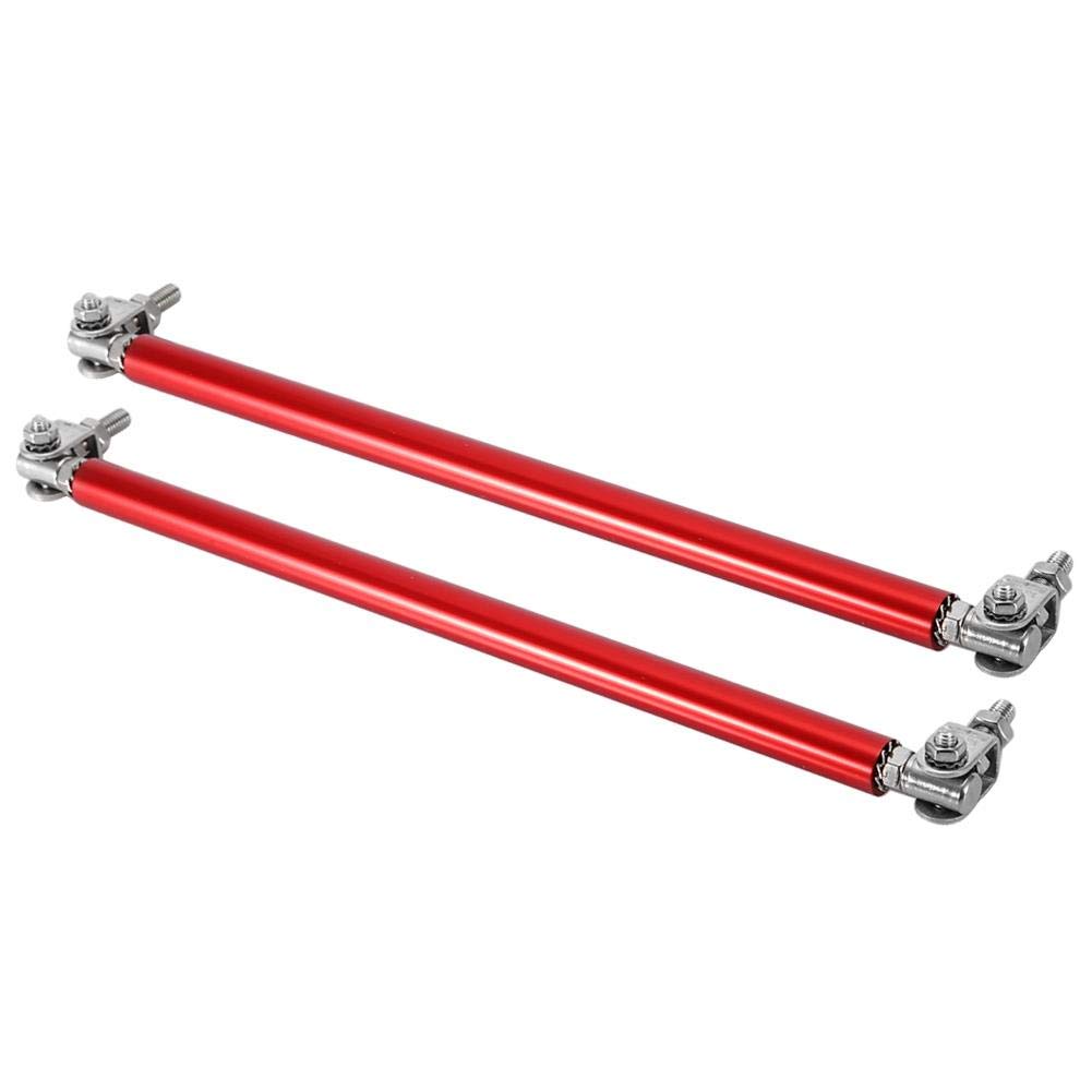 Barra de soporte de parachoques, 2PCS 7.9inch Coche parachoques delantero Barra de soporte de barra de soporte Barra de soporte Modificación de coche(rojo)
