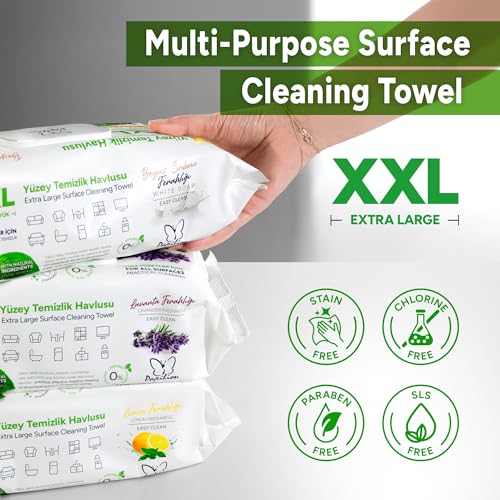PAPILION Multi-Surface Cleaning Wipes, Lavender Scent, Removes Dirt & Stains, Paraben & SLS-Free, Surface-Safe Formula for Everyday Home, Kitchen & Office Cleaning, Flip-Top Pack, 300 Count - Image 5