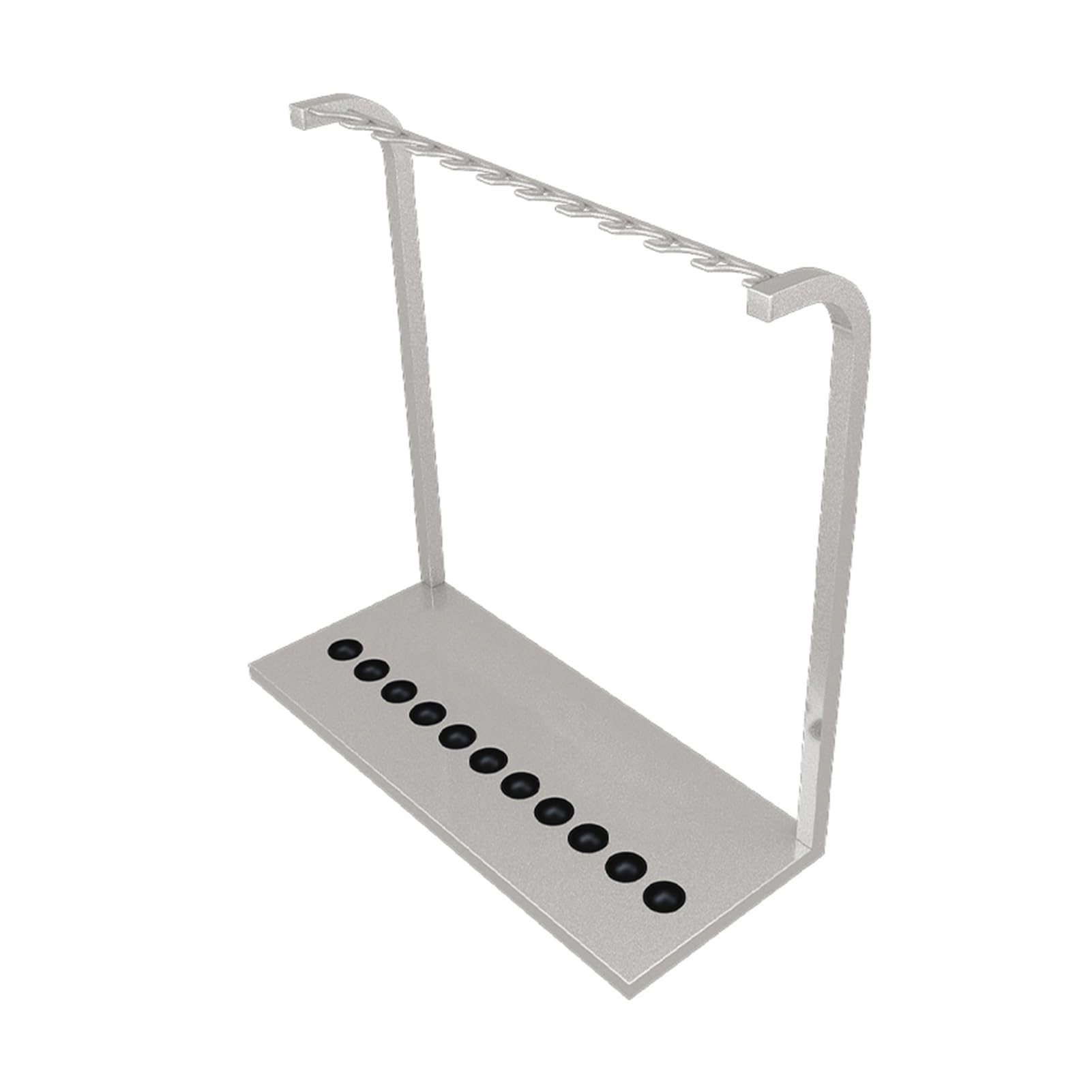 ZFUCMAYL Iron Billiards Pool Stick Holder,Floor-standing Billiard Cue Racks for 11 Sticks,No Installation Required,for Gymnasiums(Silver)
