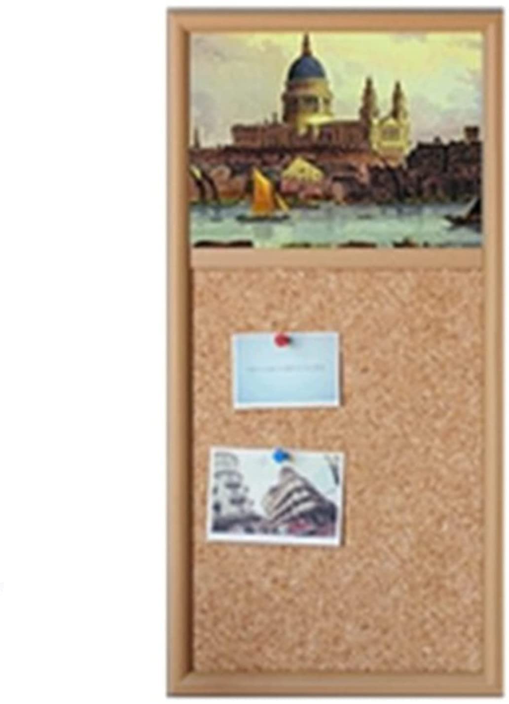 EPANO Kreidetafeln Holzrahmen Malerei Kombinationstafel 30 * 60 cm Whiteboard Tafel Korktafel Optionale hängende Memotafel für Shop Dekorative (Farbe: C, Größe: 30 x 60 cm)