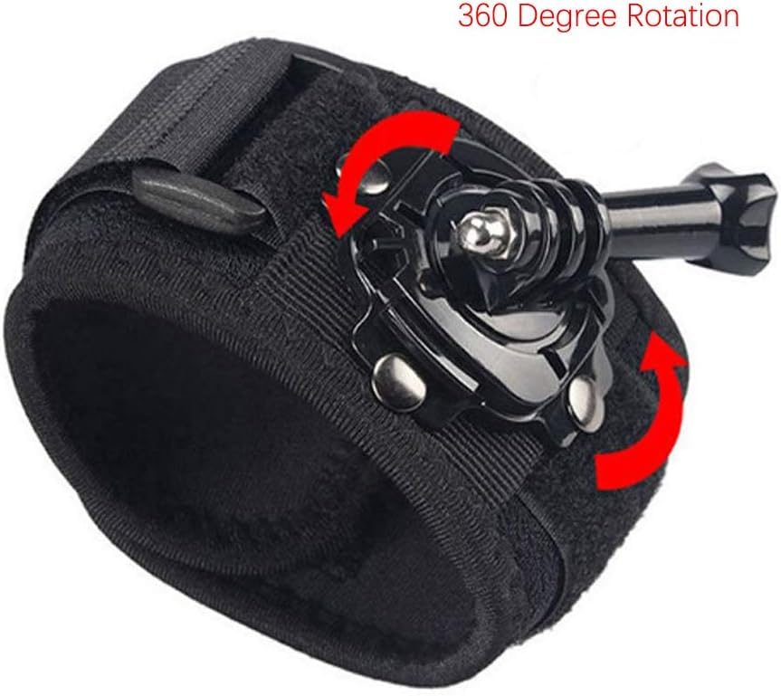 Image of SHOPEE 360 Degree Rotation Hand Strap Mount Hand Glove Wrist Strap Mount for Hero 13 /12 /11 /10 /9 /8 /7 /6 /5 /4 Black, Osmo Action 5 Pro /4 /3 and Other Action Camera