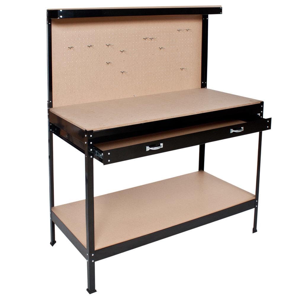 Estable DIY Taller Acero Negro 120 cm 2308182