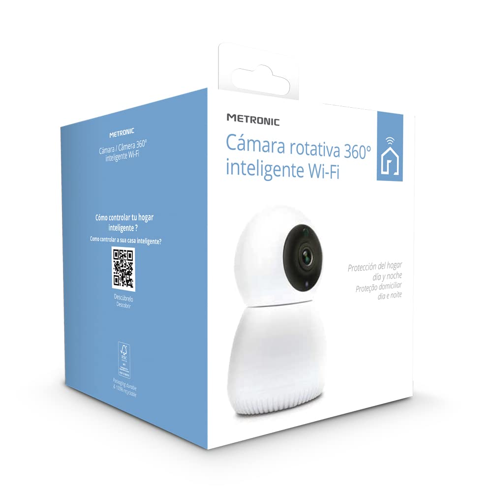 Metronic Telecamera rotante 360° Smart Wi-FI interna