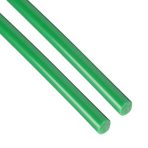 Bettomshin 2 varillas de polioximetileno POM de 0.236in de diámetro externo de 3.3ft de longitud de barra dura redonda de ingeniería de plástico