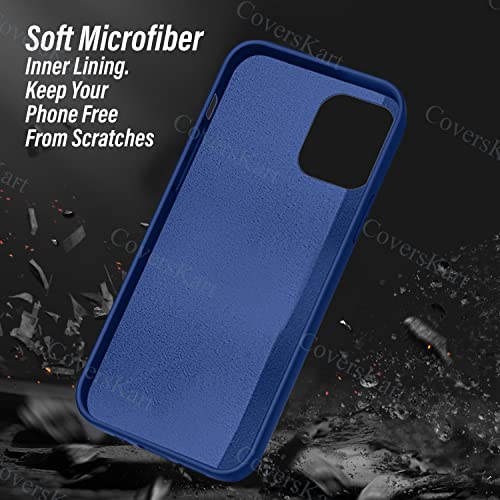 Image of Liquid Silicone Back Cover for Redmi Note 10 / Redmi Note 10S | Inner Microfiber Velvet | Camera Protection Anti Shock Back Case (Blue)