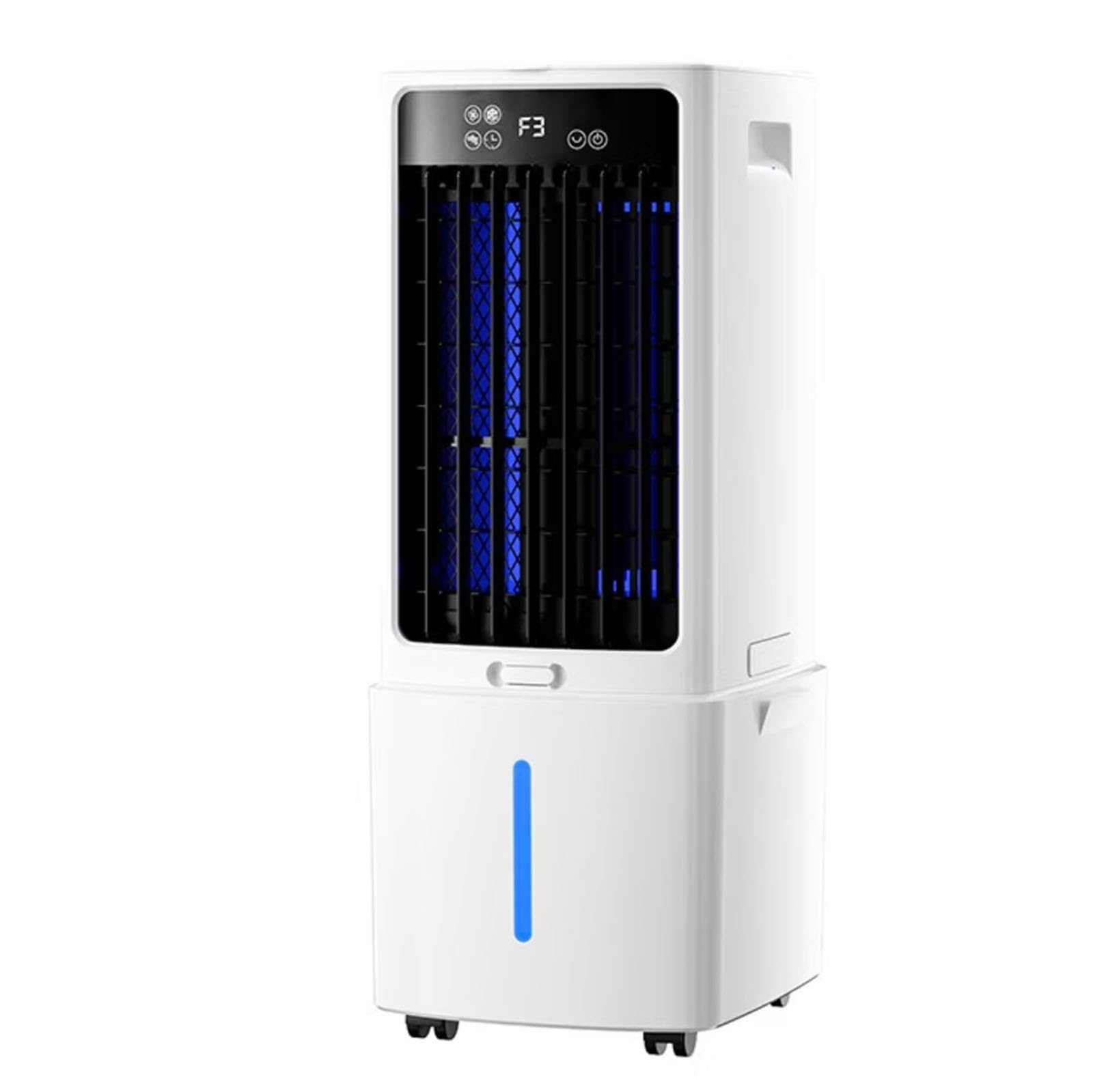 ZHENCHAO Cooling Fan, Portable Air Conditioners Windowless, Swamp Cooler 3 Wind Speeds 12H Timer with Remote Control Evaporative Air Cooler for Room, Indoor, Garage