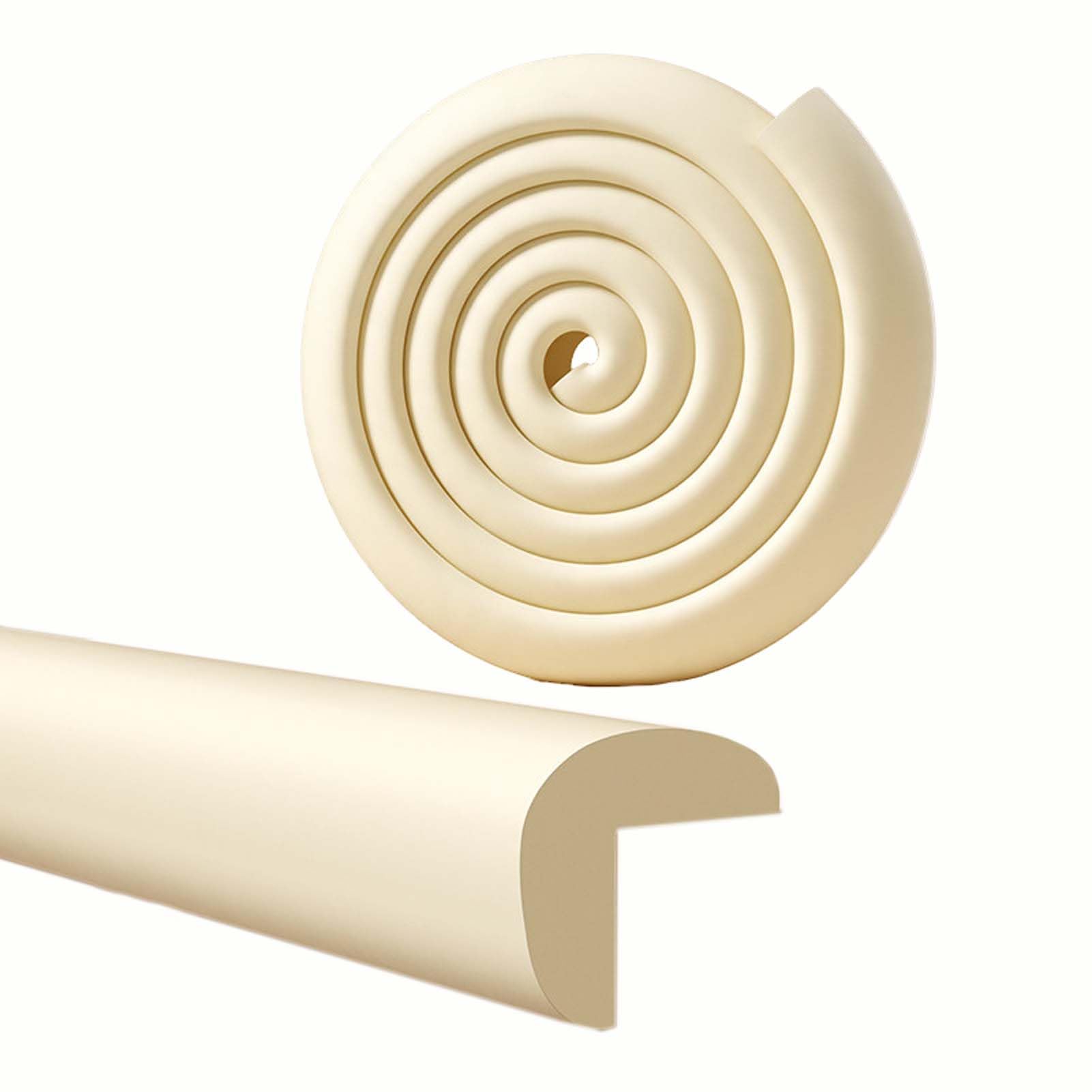 Protezione Bordi E Angoli, Paraspigoli in Schiuma, Striscia Paracolpi, Paraurti Morbido per Tavoli E Mobili, Nastro Biadesivo, Facile da Tagliare, Flessibile, Pratica