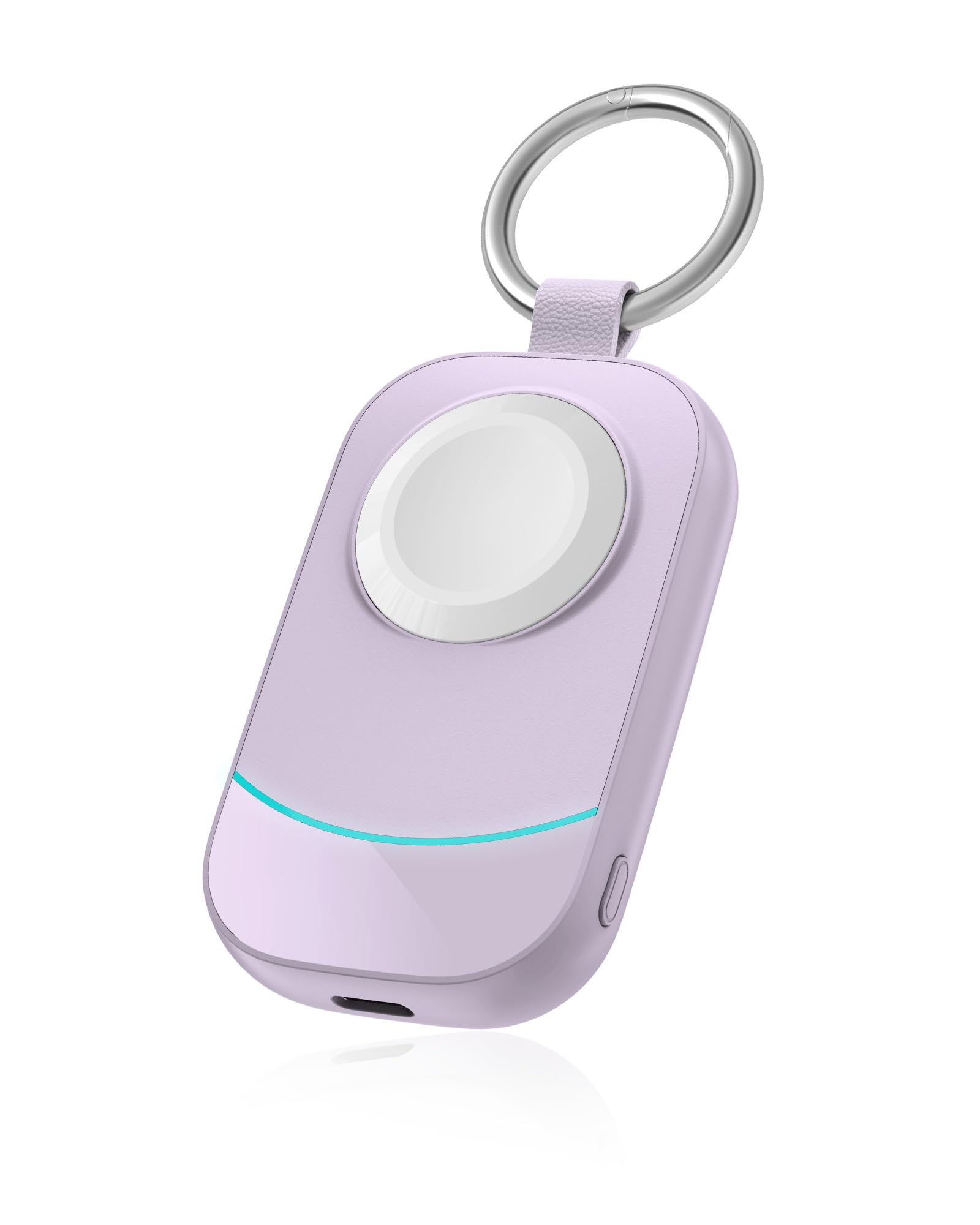 Caricabatterie wireless portatile per Apple Watch Travel Essential | Design portachiavi, 2500 mAh ad alta capacità, forte chiusura magnetica, sovraccarico e surriscaldamento, ricarica automatica