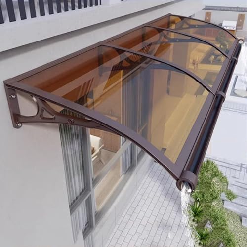 Toldo para porche trasero con fregadero grande y panel de policarbonato exterior