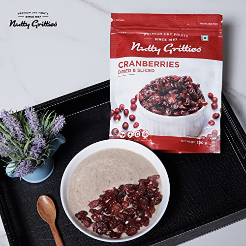Image of Nutty Gritties Cranberries Cranberry Dried Sliced (Each Pack 200g) - 600 Grams