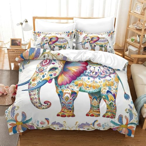 Housse de couette 260x220 imprimé 3D avec fermeture éclair - 3
