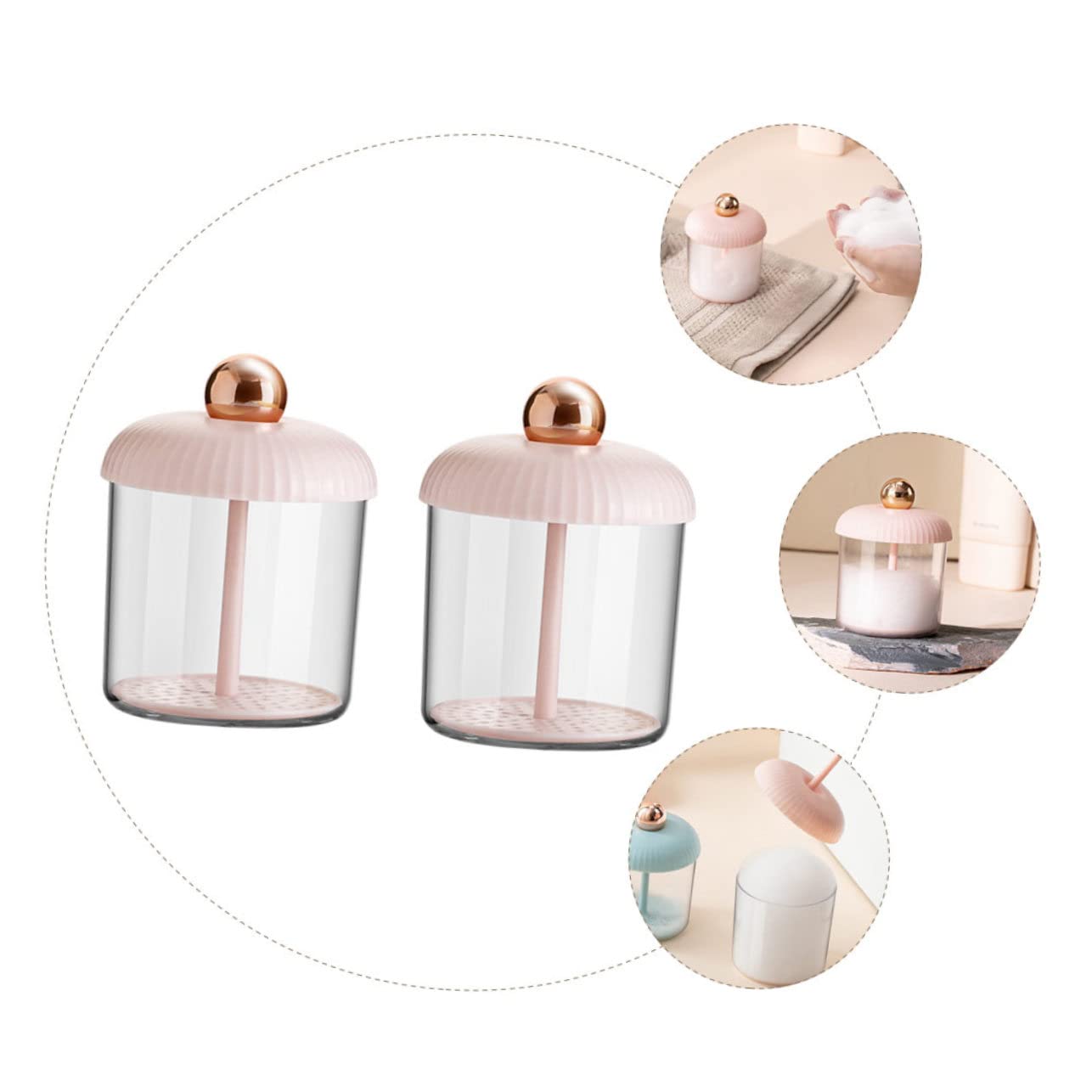 NOLITOY 2pcs Face Wash Foaming Net Bubble Foamer Device for Skincare Whip Bubble Maker Foaming Bubbler