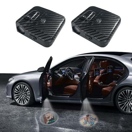 TAISGONGBY Custom Car Door Light Projector，Personalization Welcome Lights for Cars,Car Door Lights Logo Projector,The Projected Image and Text Can Be Customized and Used in All Models, Pack of 2
