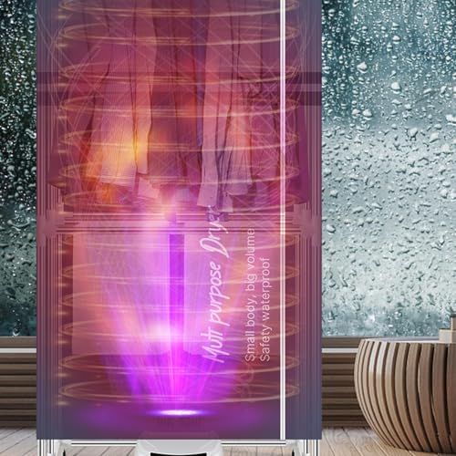 Elektrische luchtdrogers Kleding Indoor Verwarmd, Sneldrogende Intelligente Constante Temperatuur Elektrische Droger, Tijdbesparend Grote Ruimte Wasdroger Elektrische Indoor Haze Weer, Grijs - Image 8