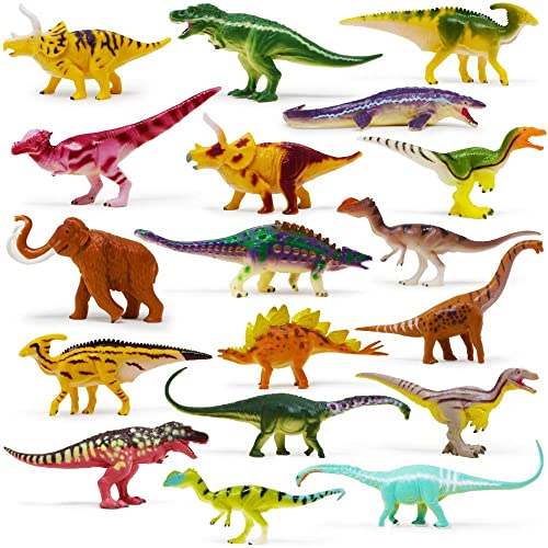 Boley 18 Pack 4" Dinosaur Toy Set - The Gosnell Model - Educational Dinosaur Toy And Mammoth Action Figure Playset For Kids - Great As Dinosaur Toys And Birthday Party Favors! - Ages 3 And Up! #TOP28