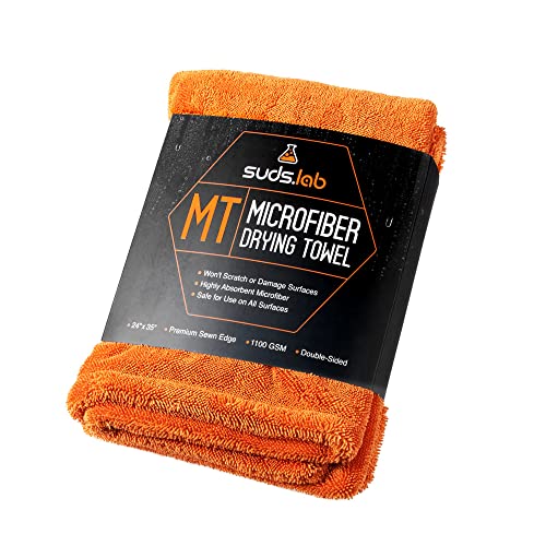 Suds Lab Large Microfiber Drying Towel (24 in x 35 ...