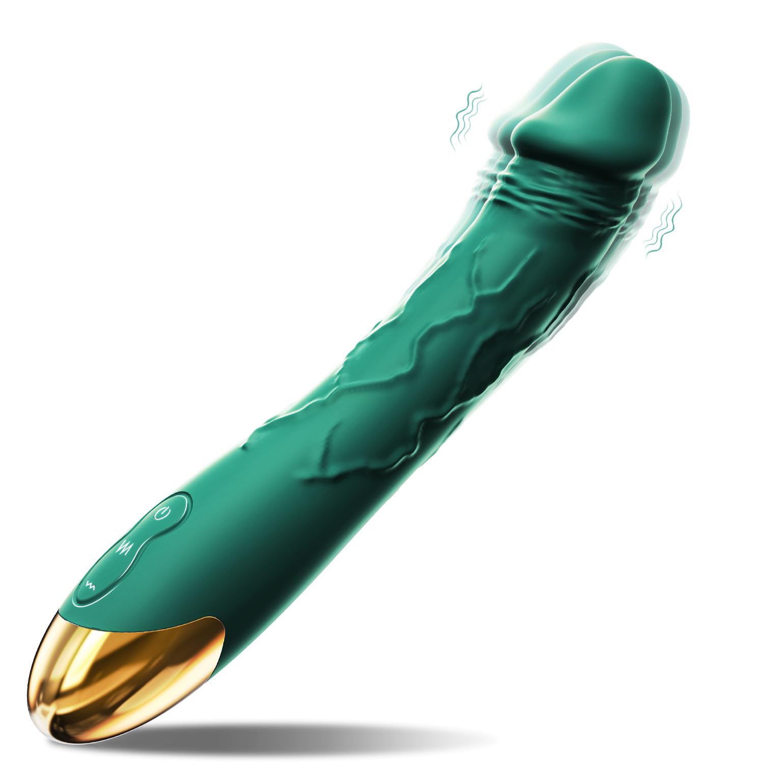 7.6 Inch Realistic Dildo Vibrator for Women，10 Powerful Vibration Modes for Clitoral and G-spot Stimulation, Waterproof Rose Adult Sex Toys for Women and Couples