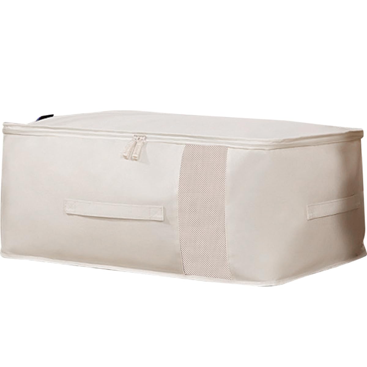 Contenedor de Almacenamiento de Ropa y Edredones de Algodón, Bolsa Plegable para Armario Cierre Hermético, Adecuado para Guardar Mantas y Ropa de Temporada