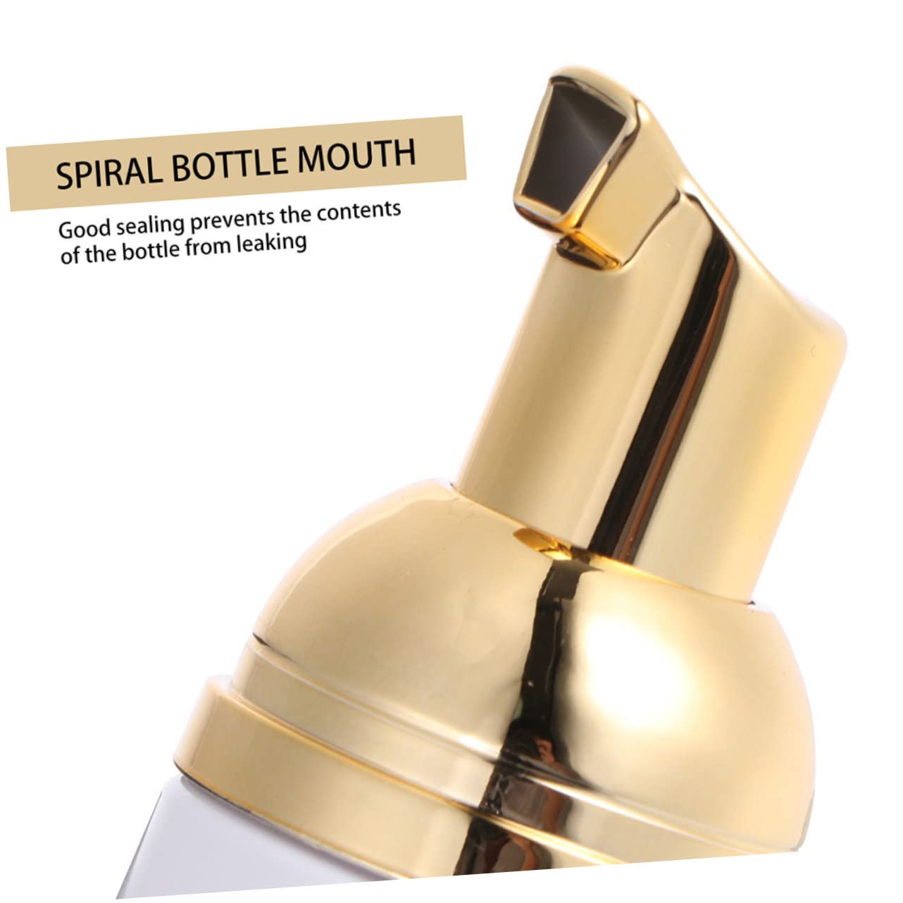 FRCOLOR 60 Piezas Botella De Espuma De Plástico Cama De Pestañas Contenedores De Viaje Para Artículos De Tocador Botellas De Espuma Limpiador De Pestañas Botella Vacía Golden La Mascota