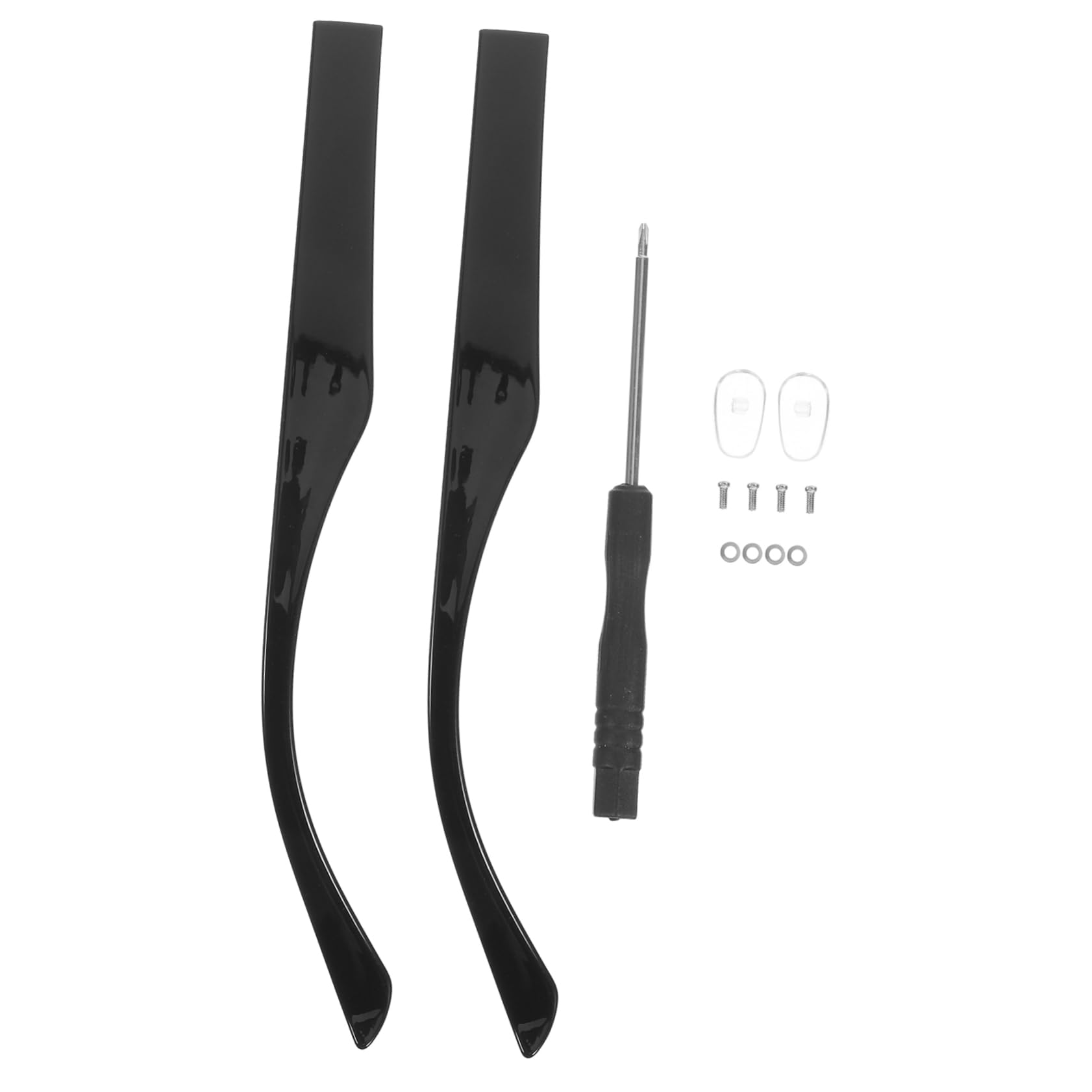 Healeved 1 Pair Glasses Accessories Sunglass Watch Glasses Arms Decor Replacement Arms for Eyeglasses Replacdment Eyeglasses Arm Glasses Arm Sleeves Ray Eyewear Eyeglasses Socks Tr90 Black