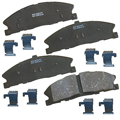 Image of Bendix Premium SBC1611 Ceramic Front Brake Pads for Ford Explorer 2013-2012, Flex 2012, Flex 2017, Taurus 2016-2013, Lincoln MKS 2014