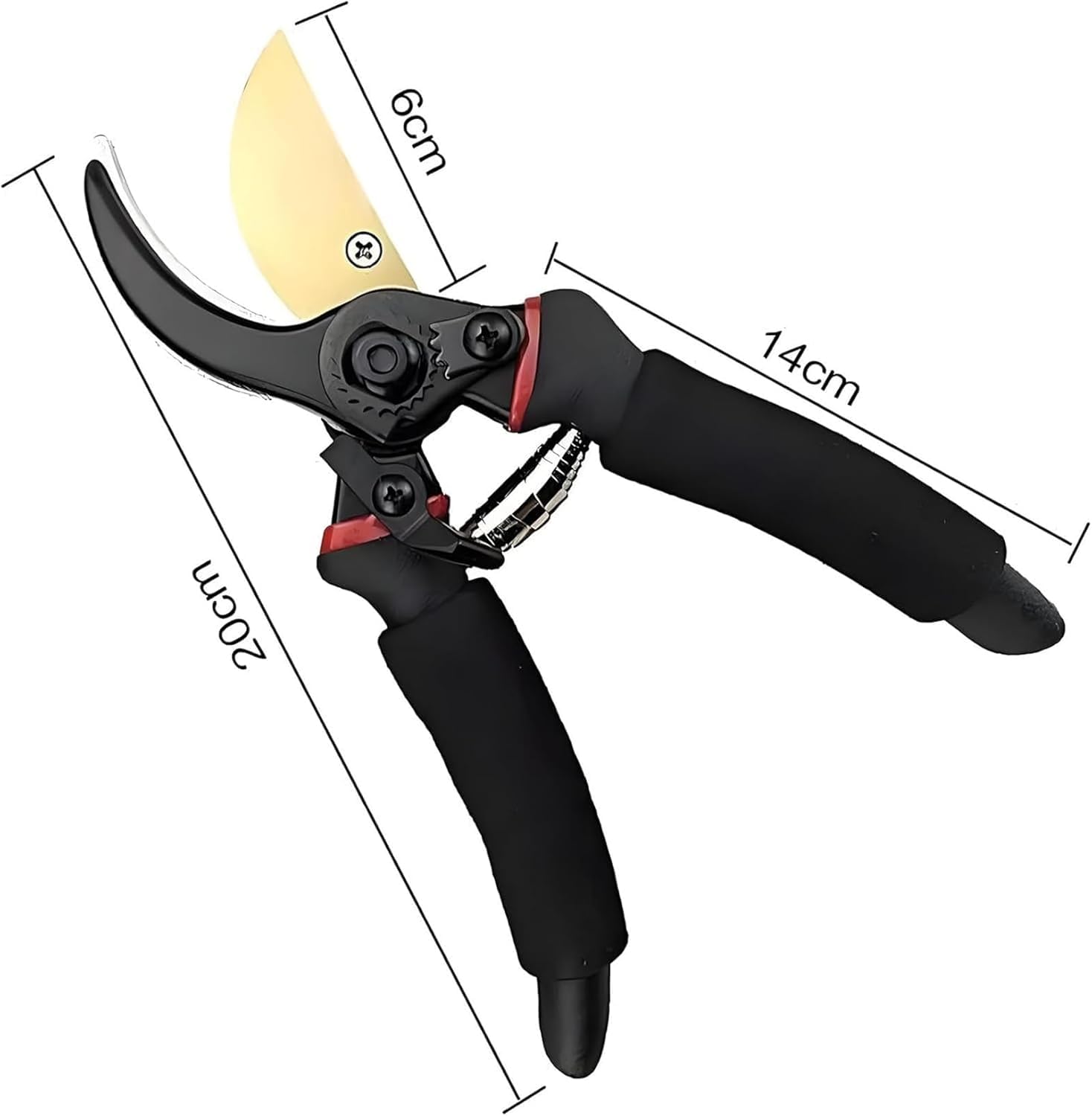 Heavy-Duty Garden Shears,Premium Titanium Bypass Pruning Shears,Rust-Resistant Steel Blade Garden Clippers,Hand Pruners Heavy Duty for Gardening (2PCS)