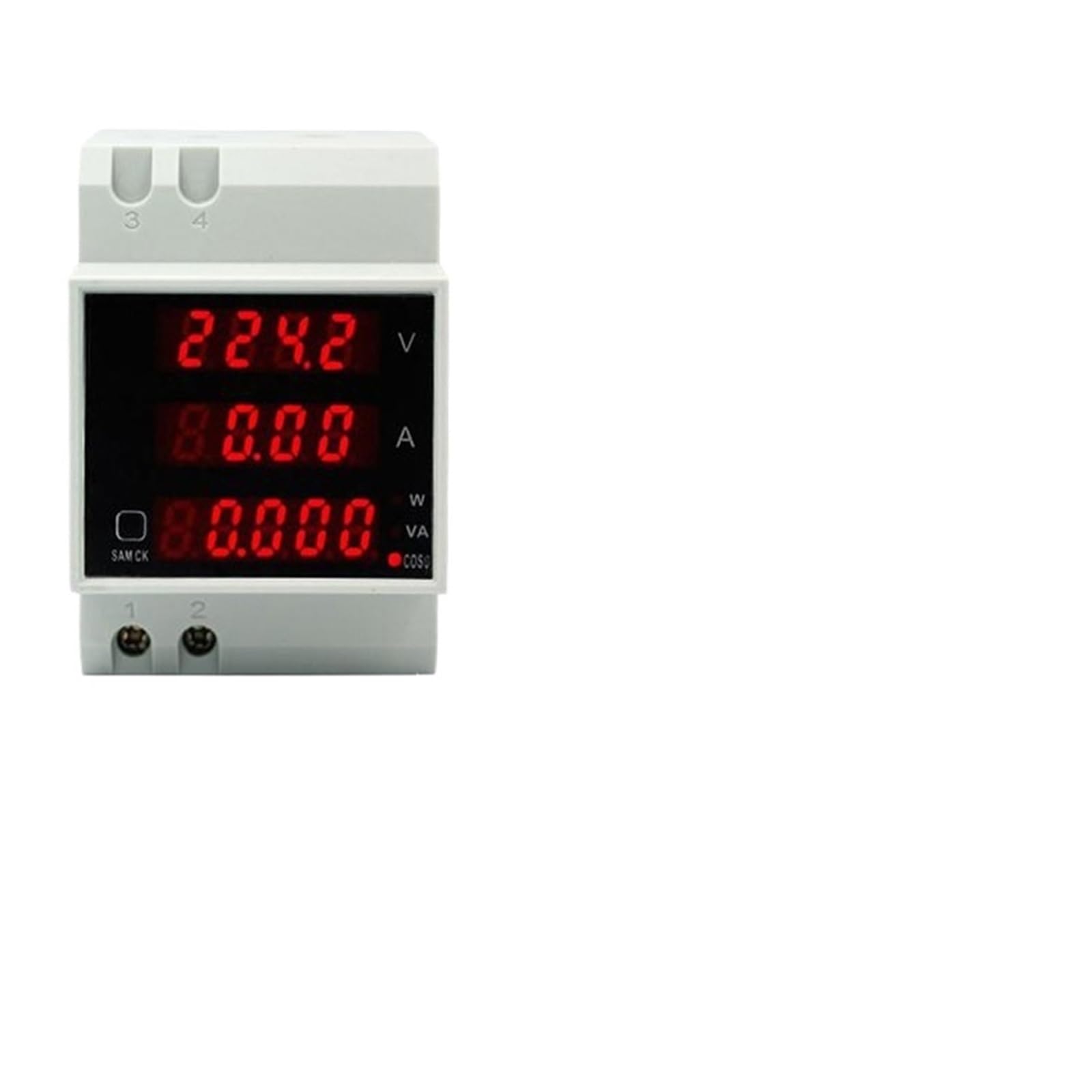 Compteur électrique multifonction rail DIN D52-2048 AC 80-300V 100A
