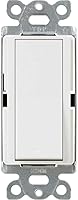 Lutron Claro White On/Off Switch 12-Pack | 15A Single-Pole CA-1PS-WH | Quick-Install Light Switches FM-12120M