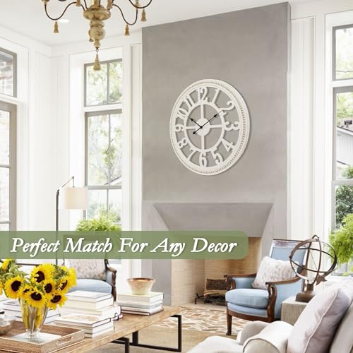 30 Boho Beaded Wooden Wall Clock