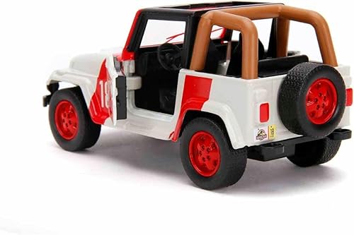 Miniatura 5 de Jada Toys Jurassic World 1:32 Jeep Wrangler - Coche fundido a presión, juguetes para niños y adultos