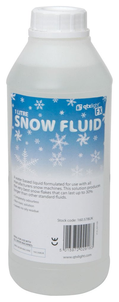 QTXSnow Fluid Suitable For Any Snow Machine Odour Free With No Oily Residue 1 Litre