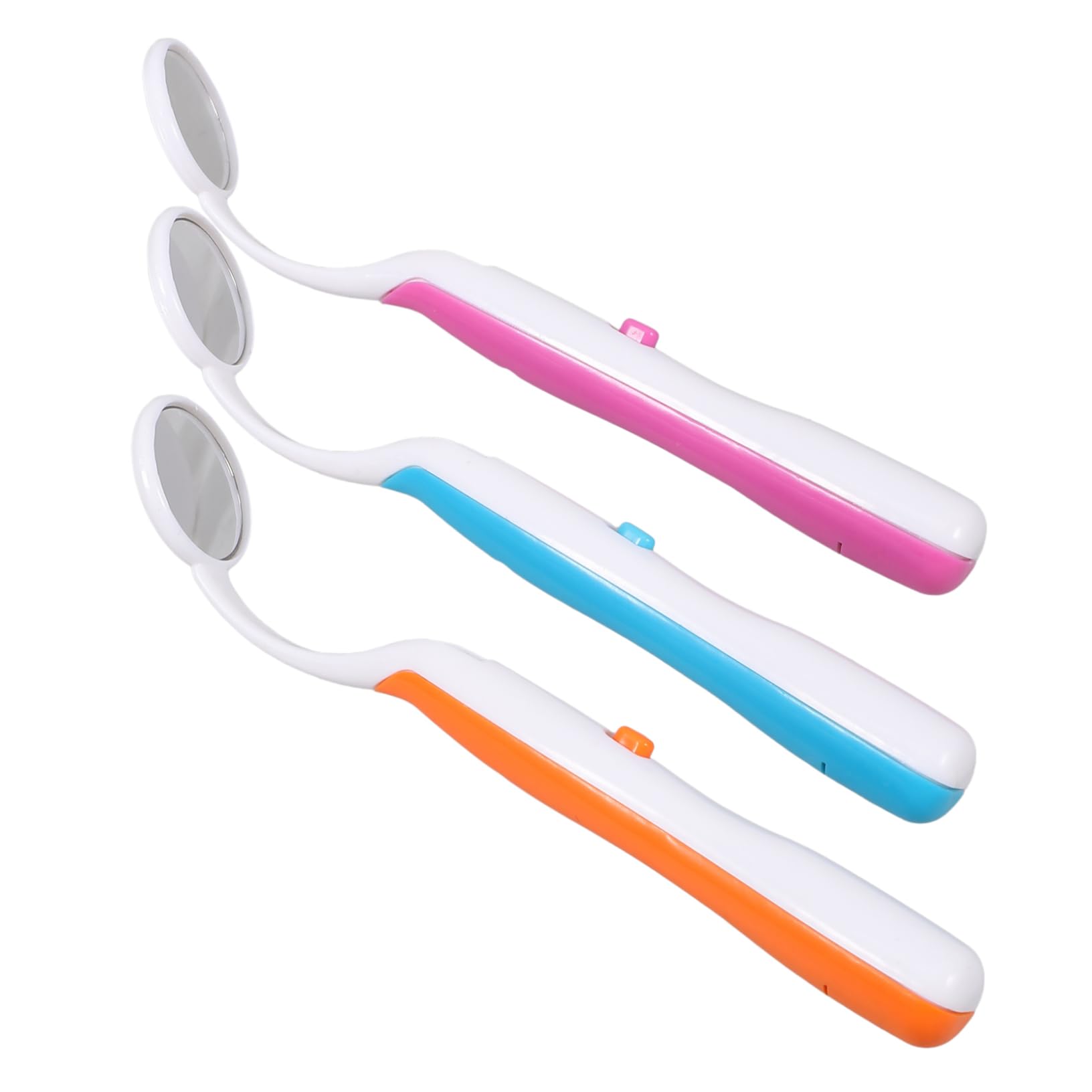 Mobestech 9pezzi Specchietti Dentali Led Antiappannamento Per Ispezione Orale Per Cura Con Luce Ergonomico Colori