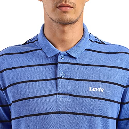 Image of Levi's Men's Regular Fit Stripes Polo T-Shirt