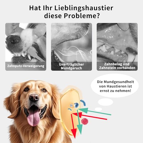 Pcpetclear - Mundwasser Für Hunde Und Katzen - Zahnsteinentferner - Trinkwasserzusatz - Schützt vor Plaque Und Zahnstein - Frischer Atem - Keine Bürste Erforderlich - 380ml Stück (1)