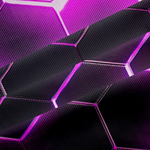 Cortinas de panal 3D de 46x72 pulgadas que aíslan visualmente con estilo hexagonal 7