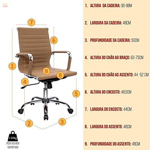 Mesa Escrivaninha Escritório Office Conjunto Com Cadeira Escritório Giratória Style Charles Eames