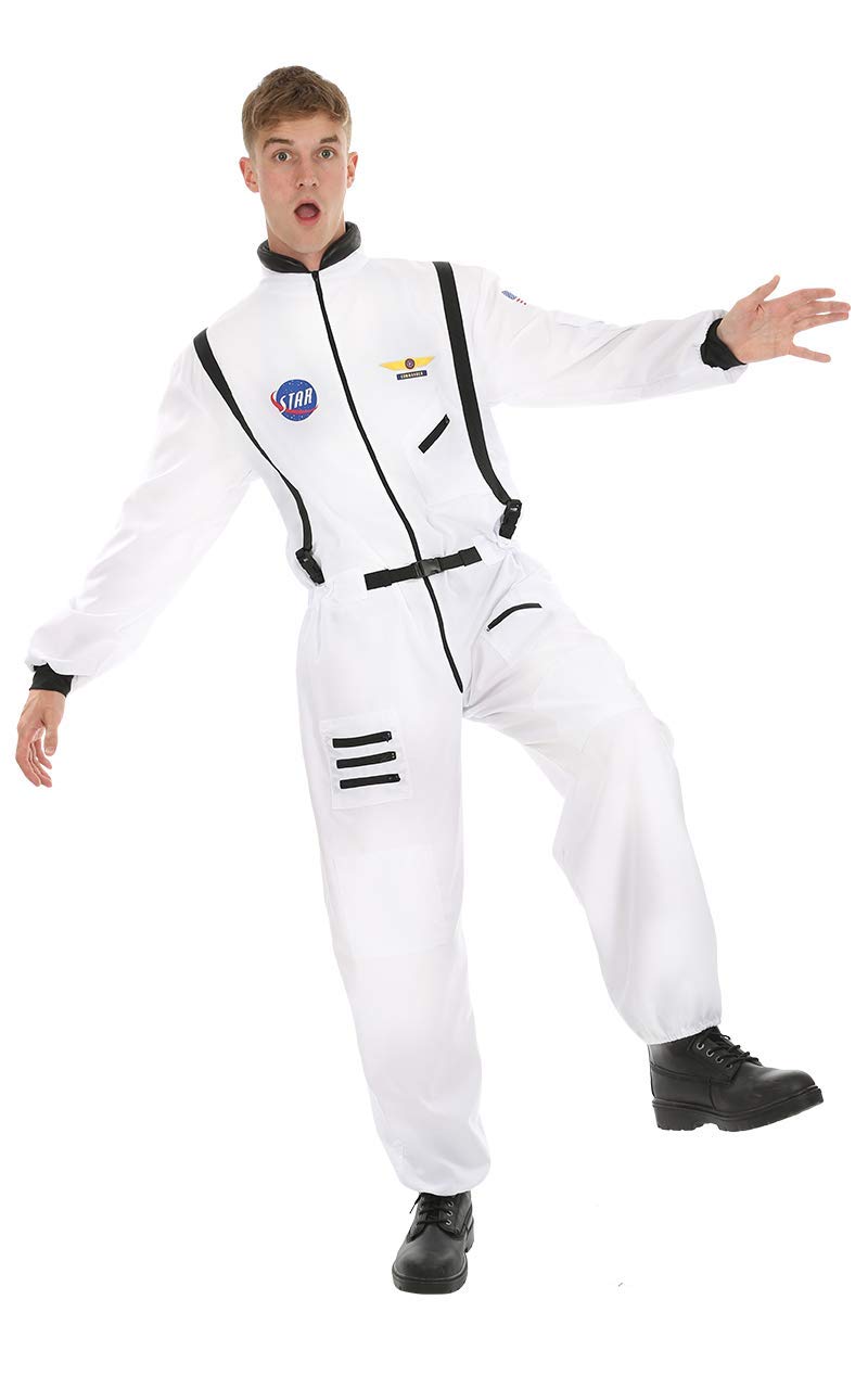 Orion Costumes Men's White Astronaut Spaceman Suit Fancy Dress Costume