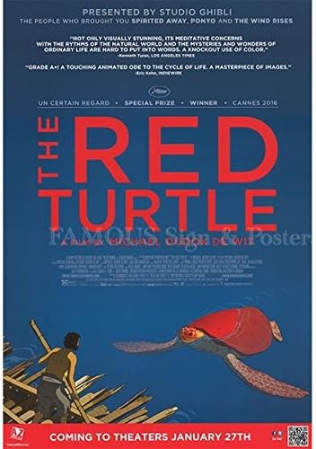 Amazon Co Jp 映画ポスター レッドタートル ある島の物語 ジブリ グッズ アニメ インテリア おしゃれ フレームなし 片面 初版 ホーム キッチン